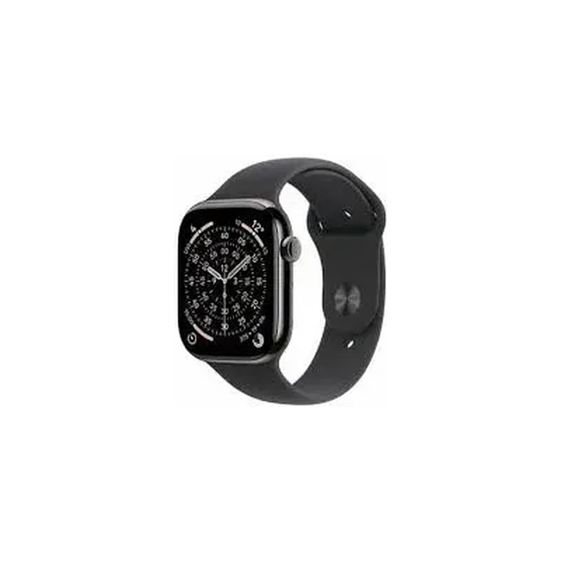 APPLE APPLE WATCH SERIES 11 GPS + CELLULAR 42MM NATURAL TITANIUM CASE WITH STONE GREY SPORT BAND S/M