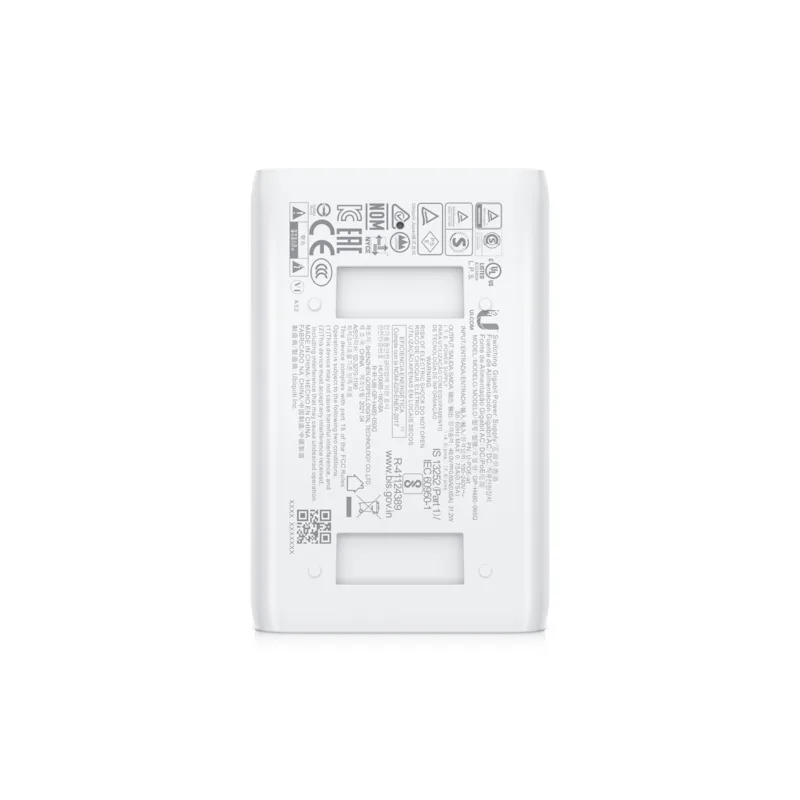 UBIQUITI U-POE+- EU SUPPORTED 30W POE INJECTOR 802.3AT 3