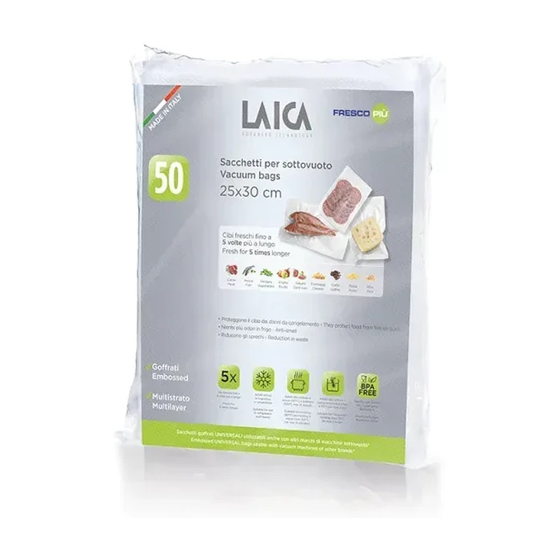 LAICA VACUUM CONSERVATION BAG 25X30 PACK 50PCS VT35100 2