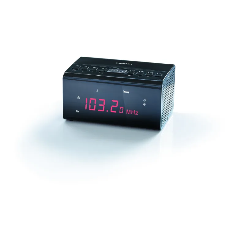 THOMSON ALARM-CLOCK + RADIO FM UP TO 20 PRESET BLACK CR50 3
