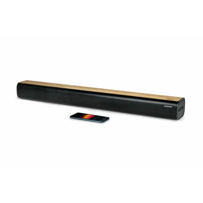 THOMSON SOUND BAR BT 200W USB PLAYER EQ REMOTE WOOD/BLACK SB402T 4