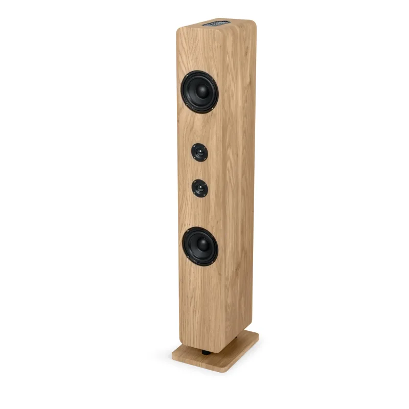 THOMSON THOMSON SOUND TOWER BT 120W USB PLAYER AUX-IN REMOTE BASE WITH LIGHT WOOD/BLACK DS702