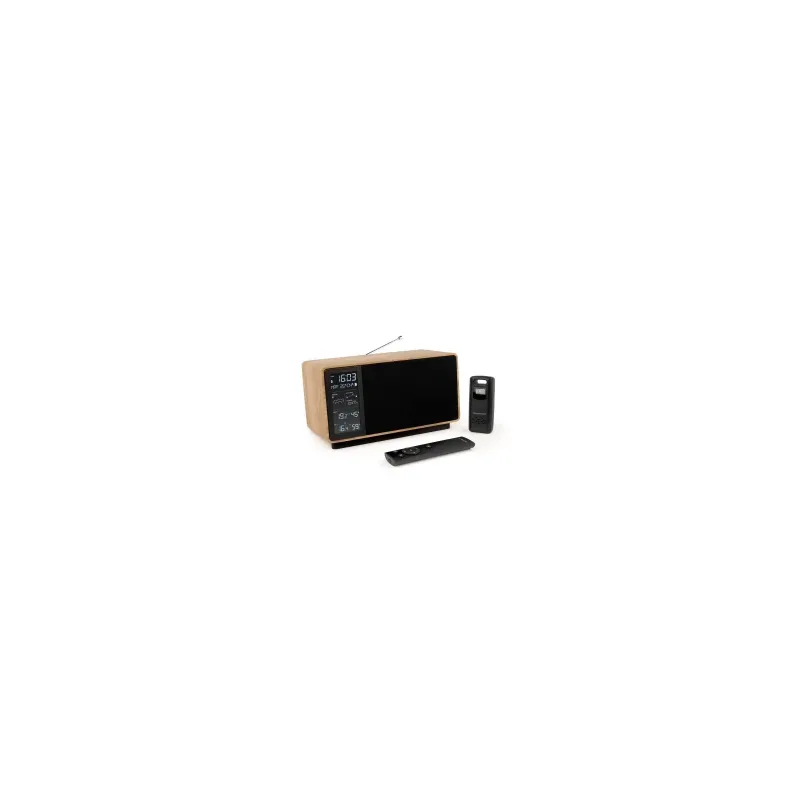 THOMSON THOMSON BT SPEAKER + WEATHER STATION + FM RADIO 50W WOOD/BLACK WS202TBK
