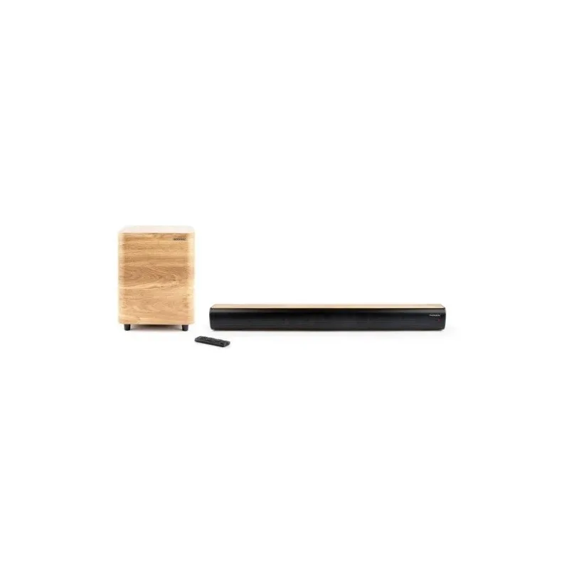 THOMSON THOMSON SOUND BAR BT + WIRELESS SUBW 300W USB PLAYER EQ REMOTE WOOD/BLACK SB400BTWSBK