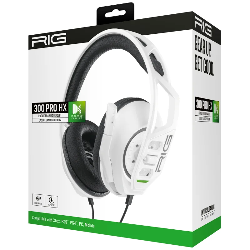 NACON RIG PRO 300HX XBX GAMING HEADSET WHITE RIG300PROHXW 3