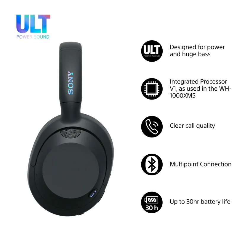 SONY HEADPHONES ULT WEAR BT BLACK  WH-ULT900N/BC WHULT900NB 2