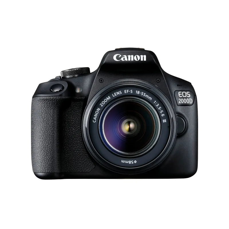 CANON CANON EOS 2000D +EF-S 18-55MM F3.5-5.6 III CAMERA REFLEX BLACK
