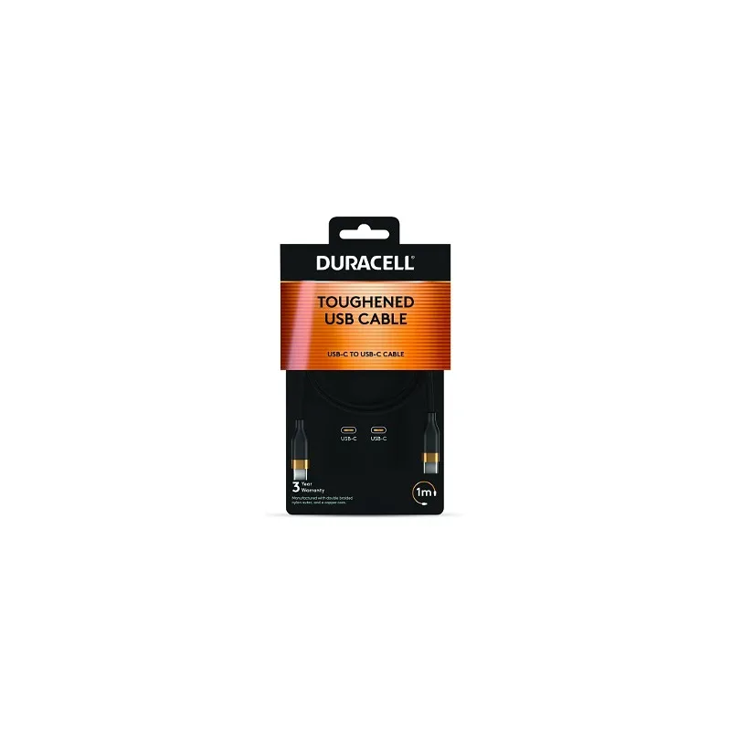 DURACELL CABLE USB-C TO USB-C 60W 1M DRU5010A 2
