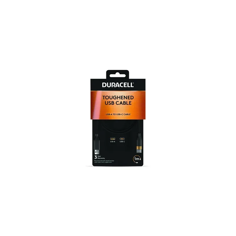 DURACELL CABLE USB-A TO USB-C 18W 1M DRU5011A 2