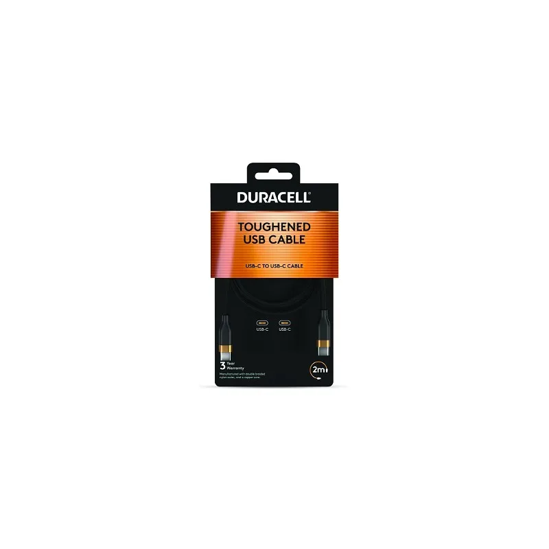 DURACELL CABLE USB-C TO USB-C 60W 2M DRU5020A 2