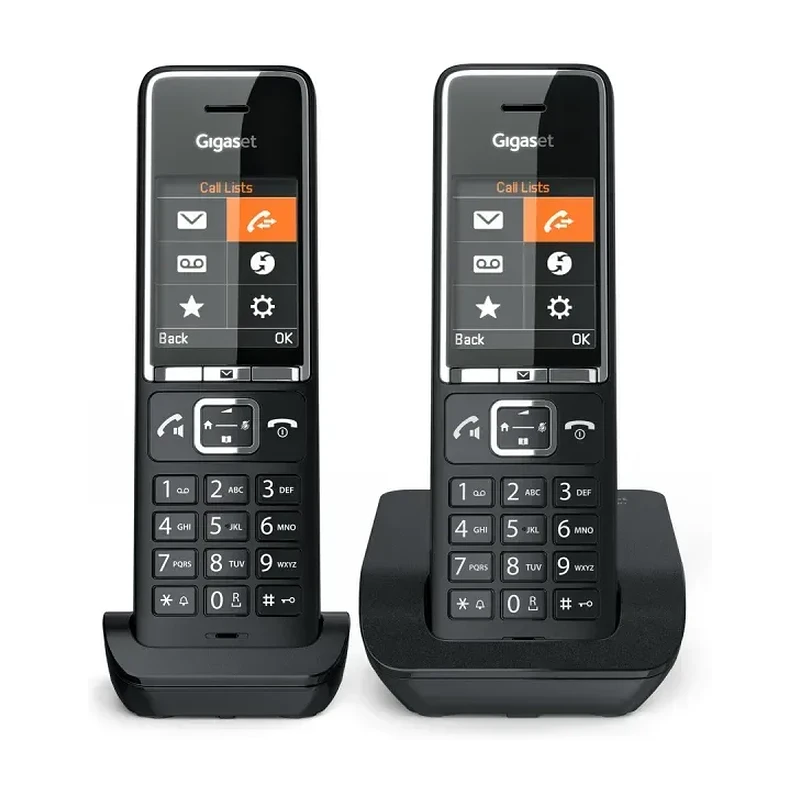 GIGASET WIRELESS PHONE COMFORT 550 DUO BLACK CHROME (L36852-H3001-D204) 2