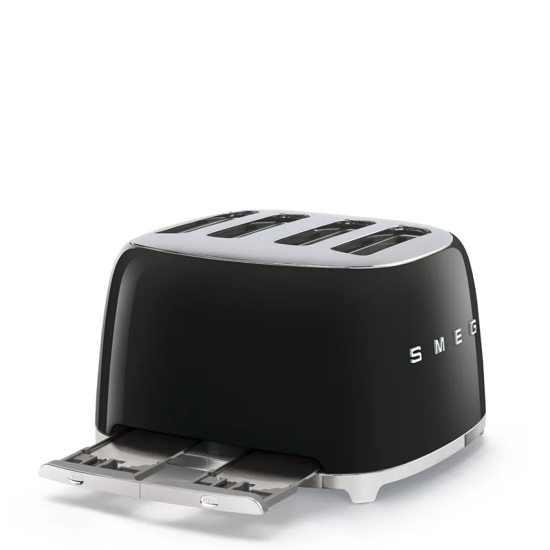 SMEG TOASTER 4X4 50´STYLE BLACK TSF03BLEU 4