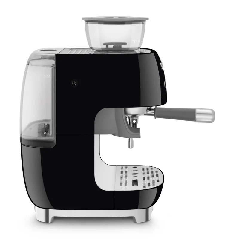 SMEG ESPRESSO MACHINE 50'STYLE WITH INTEGRATED GRINDER BLACK EGF03BLEU 2