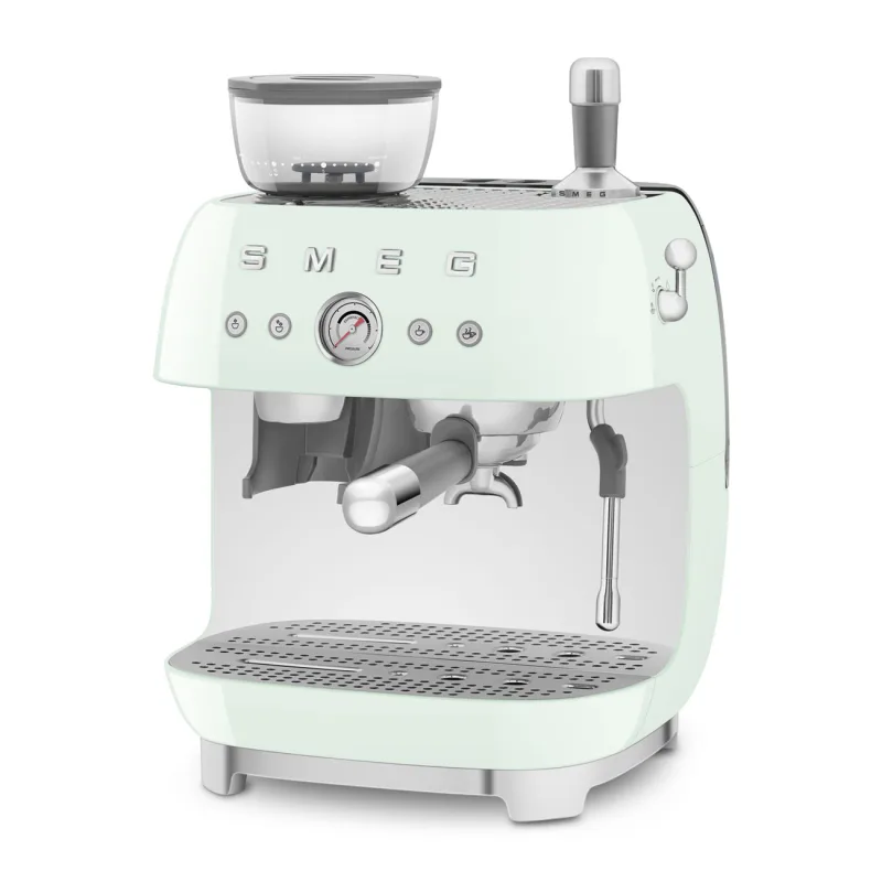 SMEG COFFEE MACHINE ESPRESSO MANUAL RETRO-STYLE PASTEL GREEN EGF03PGEU 4