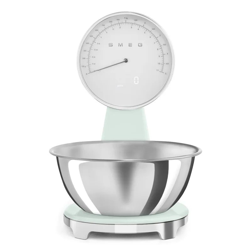 SMEG SMEG ANALOG AND DIGITAL KITCHEN SCALE PASTEL GREEN KSF01PGWW