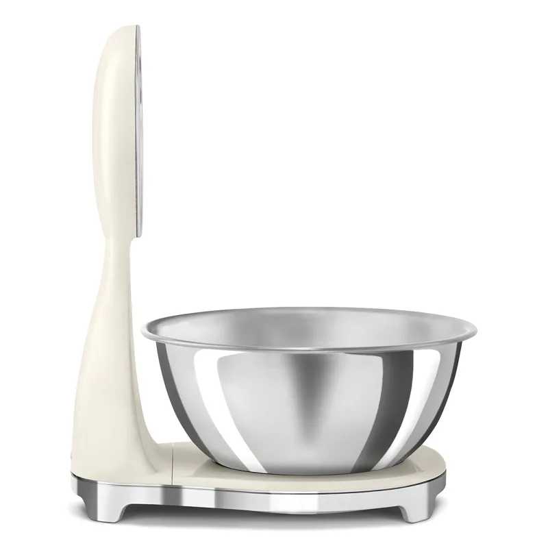SMEG ANALOG AND DIGITAL KITCHEN SCALE CREAM KSF01CRWW 2