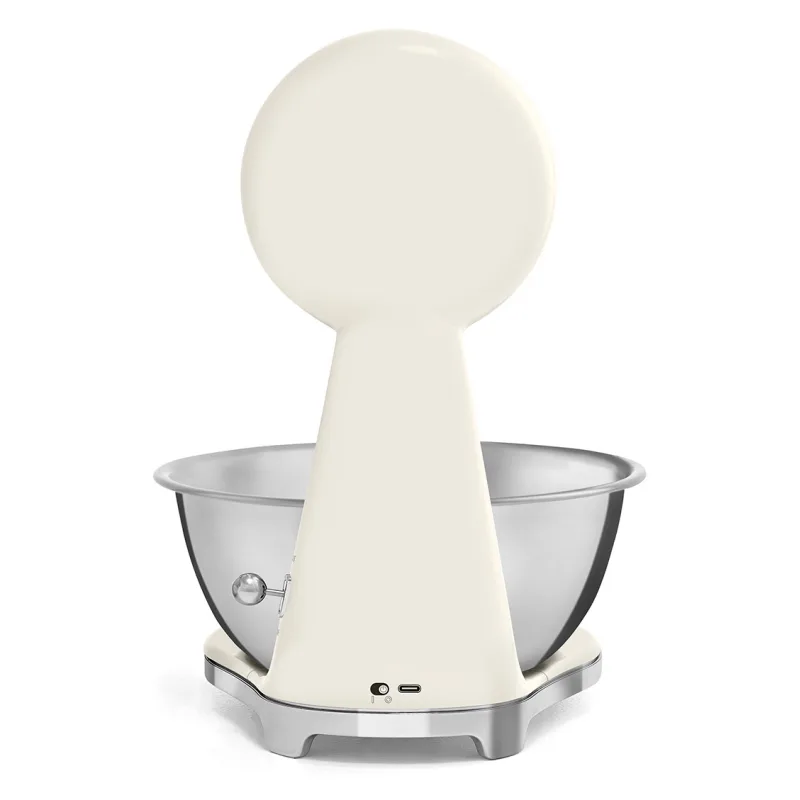 SMEG ANALOG AND DIGITAL KITCHEN SCALE CREAM KSF01CRWW 3