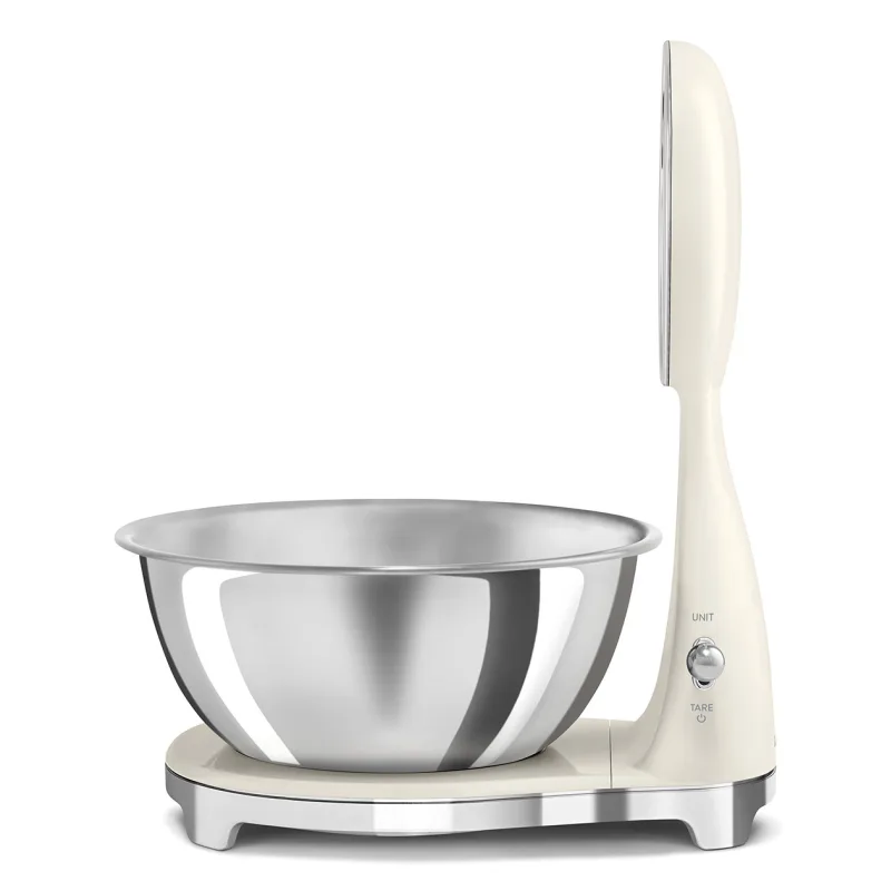 SMEG ANALOG AND DIGITAL KITCHEN SCALE CREAM KSF01CRWW 4
