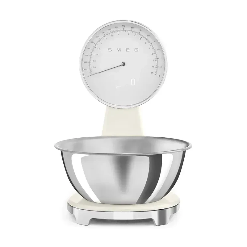 SMEG SMEG ANALOG AND DIGITAL KITCHEN SCALE CREAM KSF01CRWW