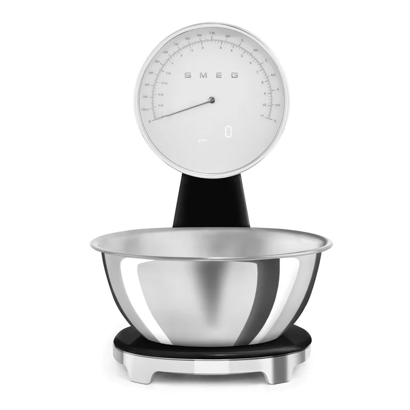 SMEG SMEG ANALOG AND DIGITAL KITCHEN SCALE BLACK KSF01BLWW