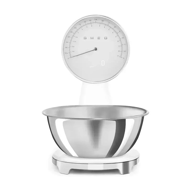 SMEG SMEG ANALOG AND DIGITAL KITCHEN SCALE WHITE KSF01WHWW