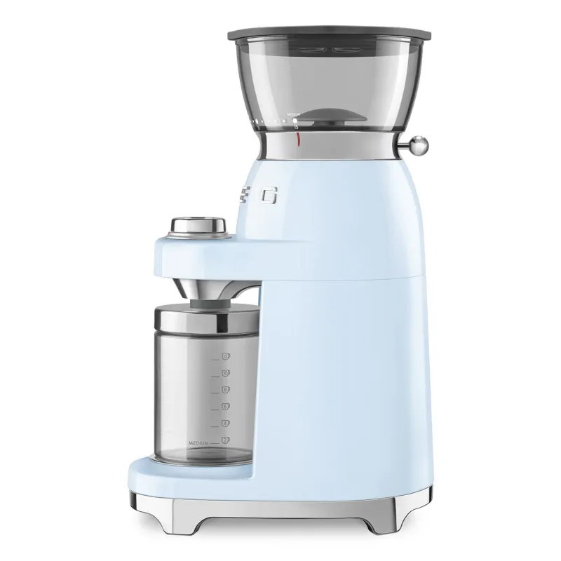 SMEG COFFEE GRINDER 50'STYLE PASTEL BLUE CGF03PBEU 2
