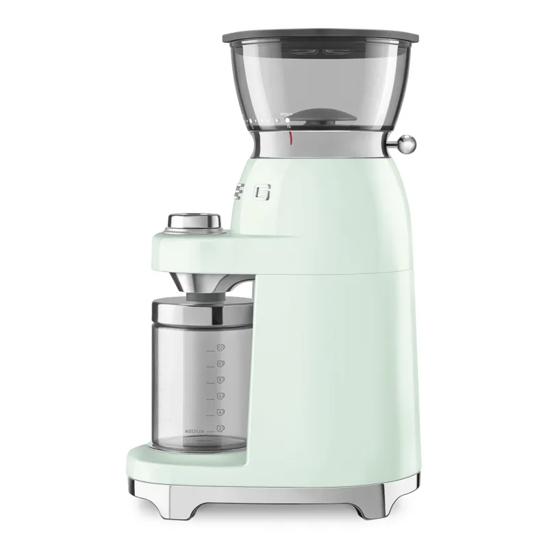 SMEG COFFEE GRINDER 50'STYLE PASTEL GREEN CGF03PGEU 2