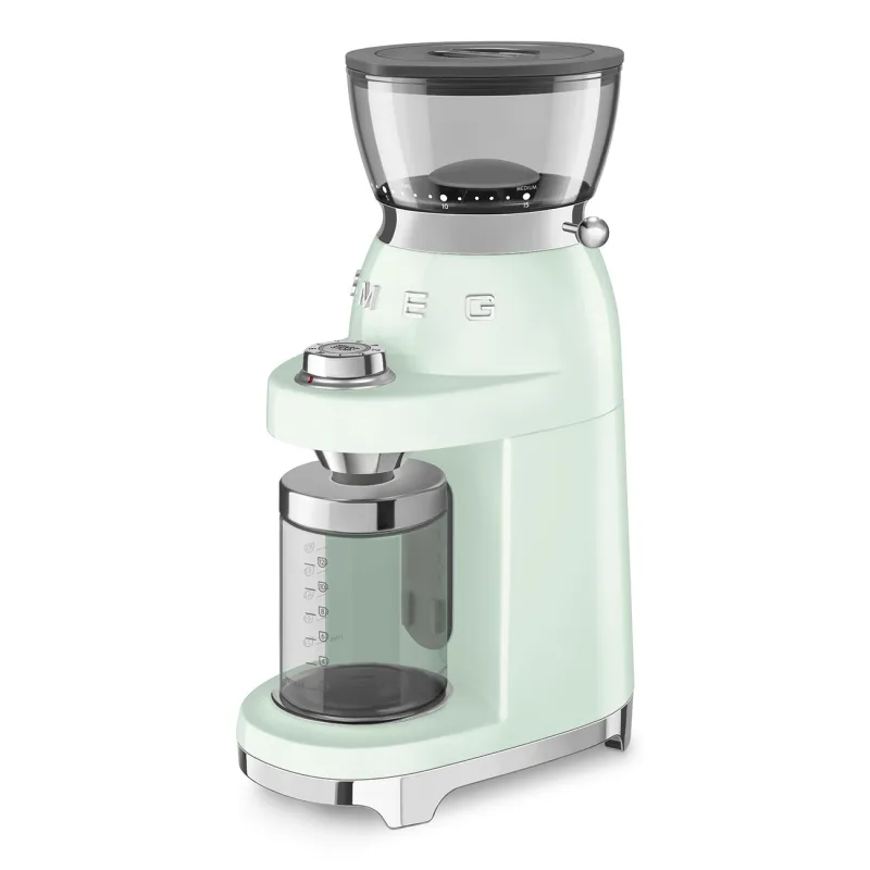 SMEG COFFEE GRINDER 50'STYLE PASTEL GREEN CGF03PGEU 4