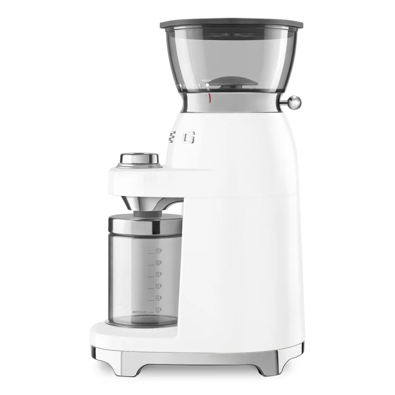 SMEG COFFEE GRINDER 50'STYLE WHITE CGF03WHEU 2