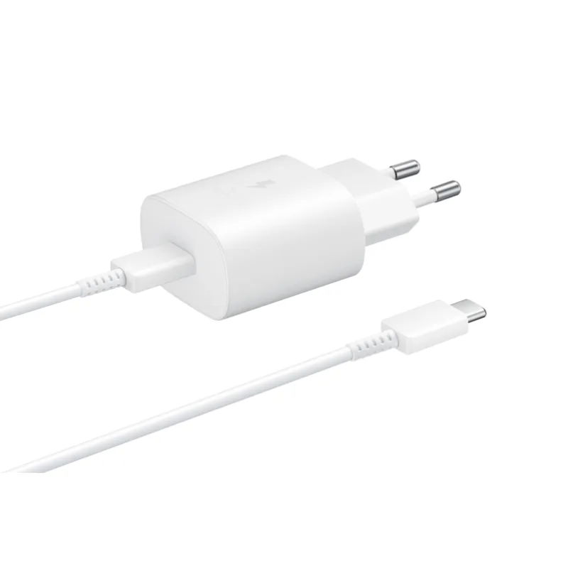 SAMSUNG PD 25W USB C TO USB C WALL CHARGER EP-TA800XW WHITE 3
