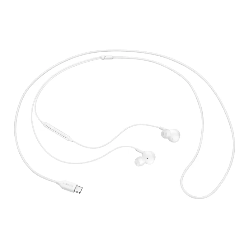 SAMSUNG SAMSUNG EARPHONES IN-EAR CABLE USB-C MICROPHONE VOL. CONTROL WHITE BY AKG EO-IC100BWEGEU