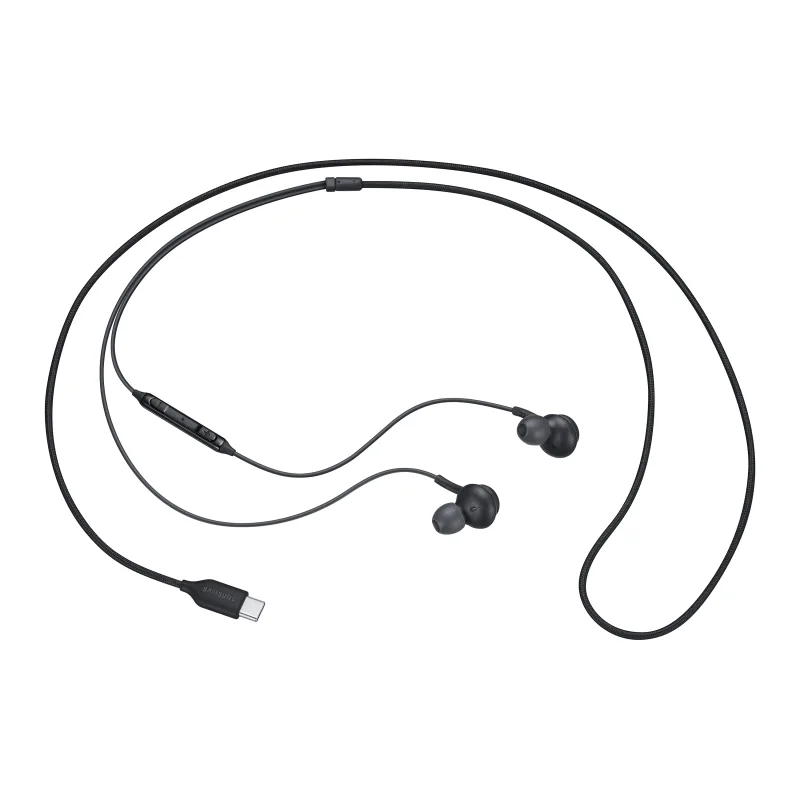 SAMSUNG SAMSUNG EARPHONES IN-EAR CABLE USB-C MICROPHONE VOL. CONTROL BLACK BY AKG EO-IC100BBEGEU