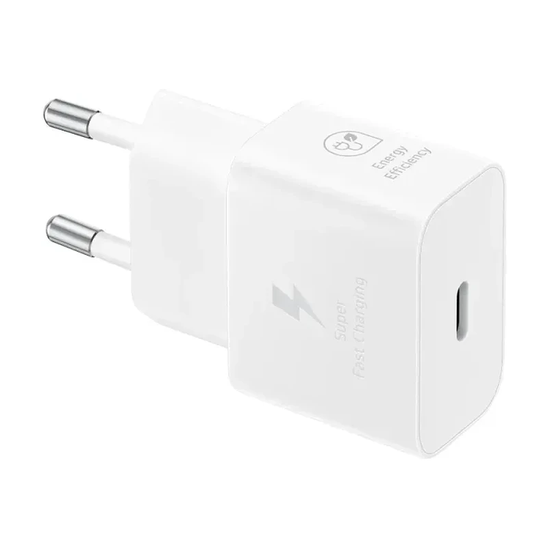 SAMSUNG SAMSUNG POWER WALL CHARGER 25W USB-C WHITE + CABLE USB-C TO USB-C WHITE EP-T2510XWEGEU