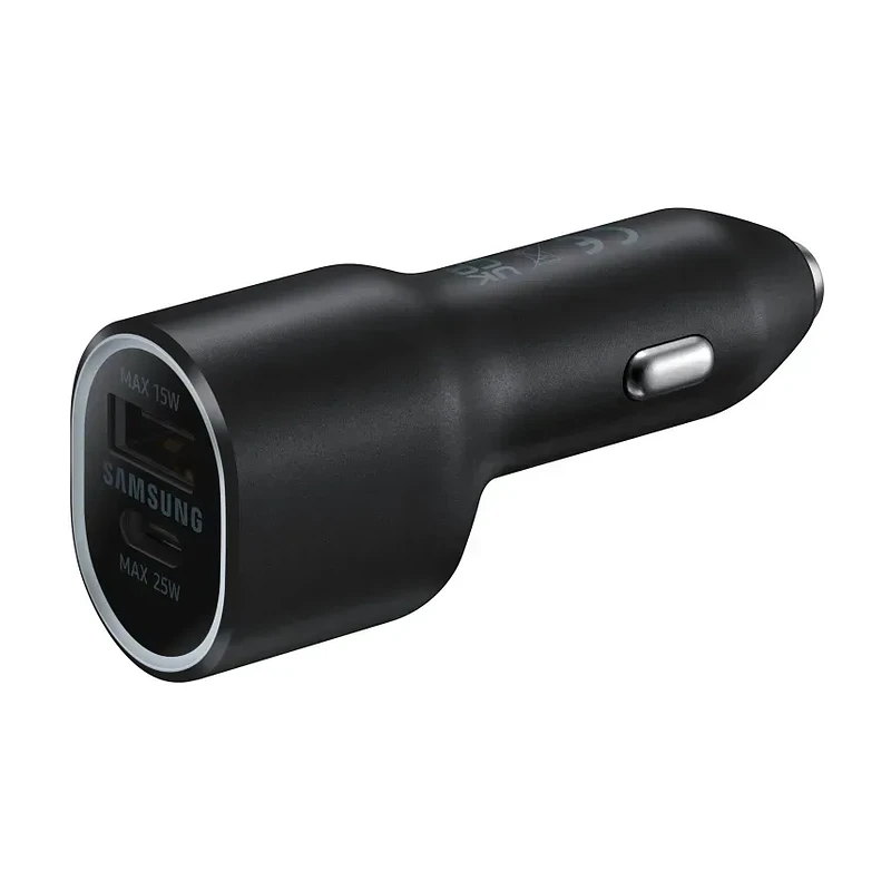 SAMSUNG POWER CAR CHARGER DUAL USB-C 25W + USB 15W BLACK EP-L4020NBEGEU 2