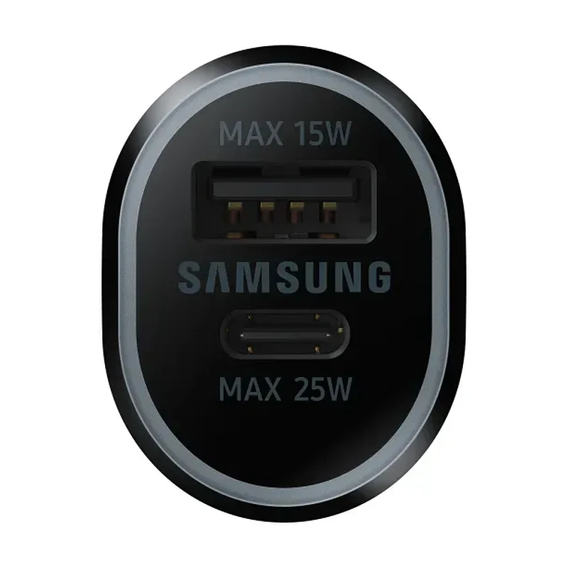 SAMSUNG POWER CAR CHARGER DUAL USB-C 25W + USB 15W BLACK EP-L4020NBEGEU 5