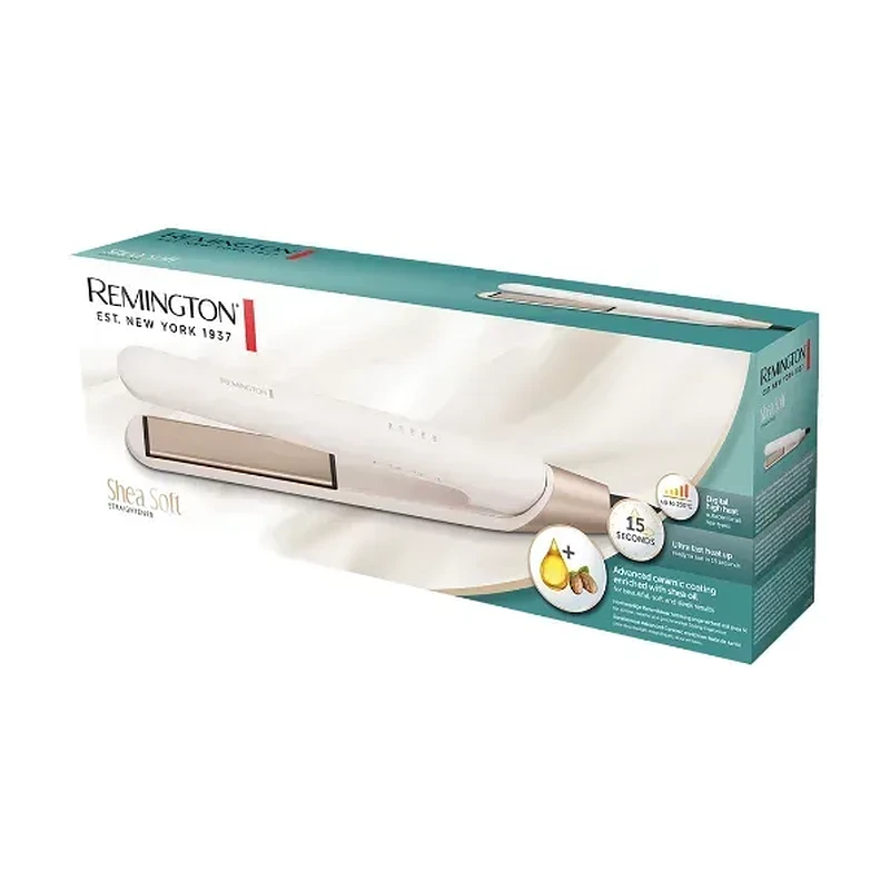 REMINGTON HAIR STRAIGHTENER SHEA SOFT CERAMIC FAST HEAT UP S4740 5