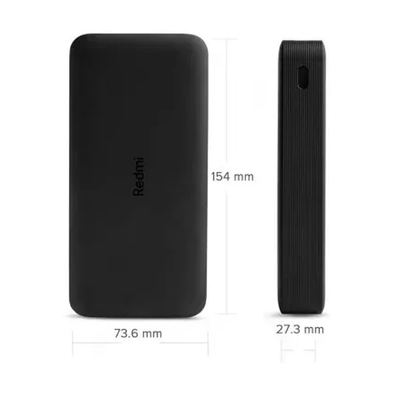 XIAOMI 20000MAH REDMI 18W FAST CHARGE POWER BANK BLACK VXN4304GL 4